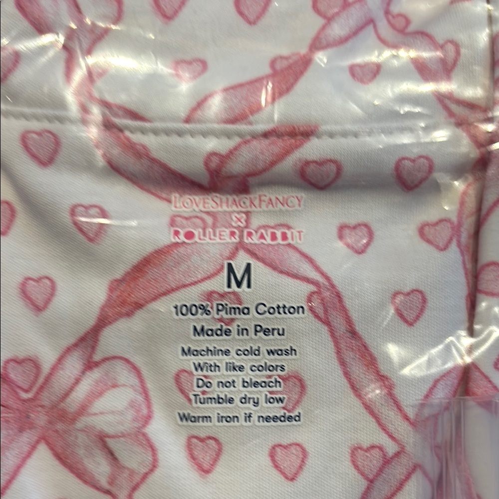 Roller Rabbit x LoveShackFancy Baby Bow Hearts Polo Pajama Set - Picture 4 of 4